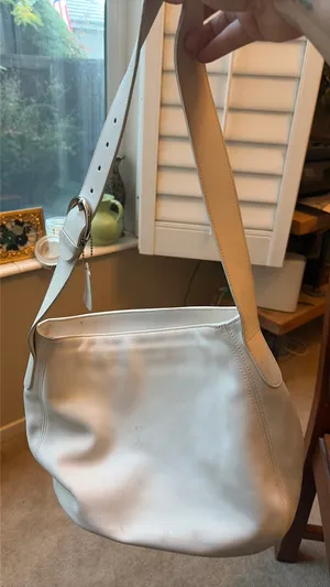 Vintage White Coach So Ho Zip Hobo shoulder bag thumbnail 1