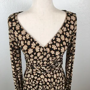 Free People Pradera faux wrap Daisy print mini dress XS‎ thumbnail 5