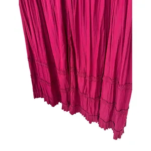 Chico’s NWT Pleated Tiered Maxi Dress Orchid Pink Flowy Boho Size 1 (8/10) thumbnail 5