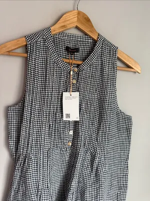 NEW Quince 100% European Linen Sleeveless Swing Dress XS thumbnail 3