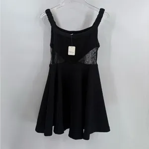 Free People Brooklyn Mini Dress‎ in Black size medium NWT thumbnail 3