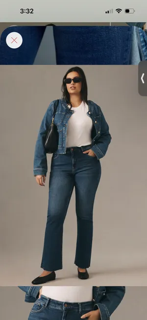 Yaya Mid-Rise Crop Jeans Pilcro Anthropologie thumbnail 2