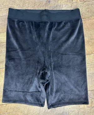 SKIMS Velvet Boxer Briefs Dark Gray Size L NWT Soft Lounge Stretch Shorts thumbnail 1