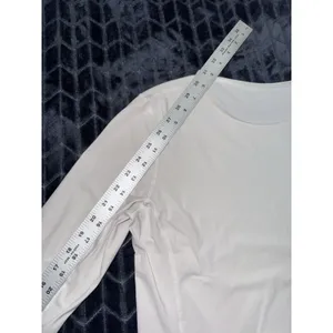 Lululemon Women's White Look Ahead Run Long Sleeve Size 6 thumbnail 7