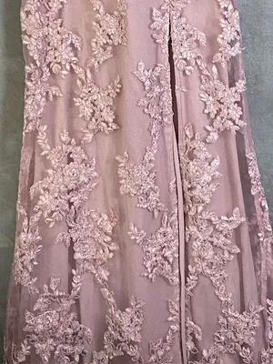 Lulus Dazzled Up Dusty Lavender Embroidered Backless Maxi Dress size Small prom‎ thumbnail 7