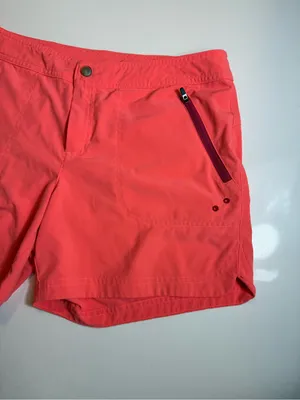 Title Nine Nimblene Coral Stretch Hiking Athletic Shorts Zip Pocket‎ Size12 thumbnail 4
