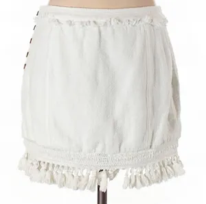 Free People White Fringe Skirt thumbnail 8