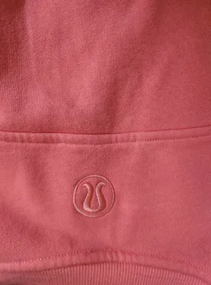 Lululemon Scuba Oversized Pullover Sakura Pink - Wordmark, M/L - ! thumbnail 5