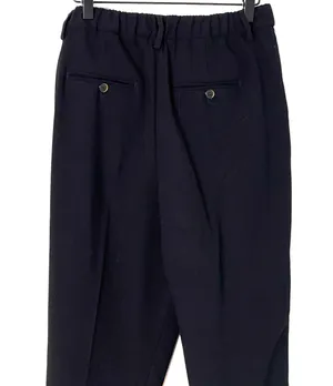 Woman Front Pleated Straight Ankle Cuffed Trouser Pants thumbnail 5