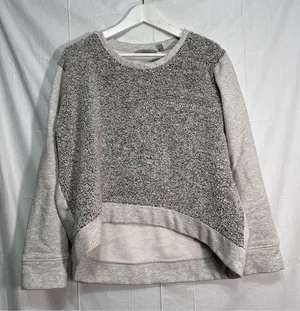 Athleta Heather Pacific Gray Mixed Media Pacific Crewneck Sweatshirt XL thumbnail 1