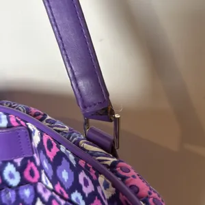Vera Bradley Crosstown Tote Shoulder Bag Purple Lilac Tapestry Retired Pattern thumbnail 11