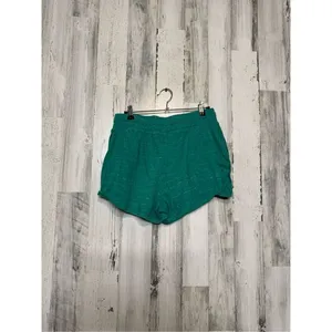 Green Drawstring Lounge Shorts Women’s Size Medium Soft Athletic Casual Shorts thumbnail 2