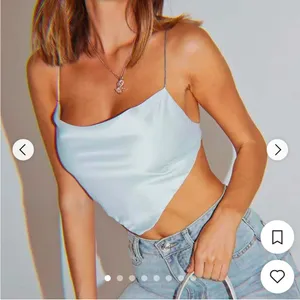Princess Polly Women's Blue Crop Top Size 2 thumbnail 1