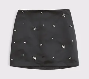 Abercrombie Scarlett Satin Mini Skort thumbnail 2