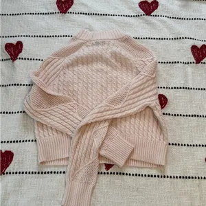 PacSun Pink Turtleneck Cable Knit Sweater thumbnail 4