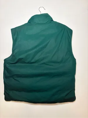 Eddie Bauer Vintage Goose Down Green Utility Vest Womens Large Made in USA thumbnail 11