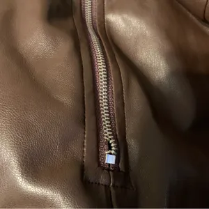 Astr The Label Brown Carmen Faux Leather Strapless Mini Dress - Size Small thumbnail 7