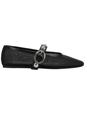 NWT Journee Collection Womens Naveah Mesh Studded Flats NAVEAH Black 8.5M thumbnail 2