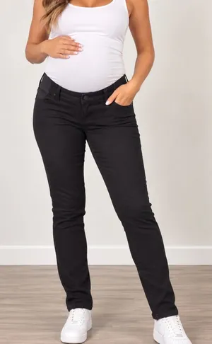 Isabel Maternity by Ingrid & Isabel Slim Black Skinny Jeans thumbnail 1