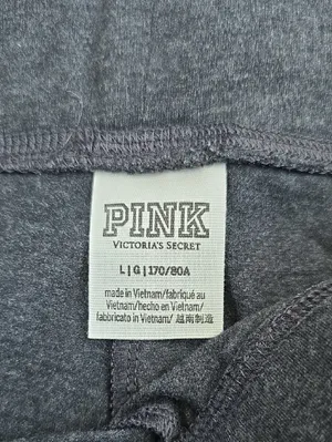PINK Victoria’s Secret Elastic Waistband Leggings Charcoal Gray Large thumbnail 2
