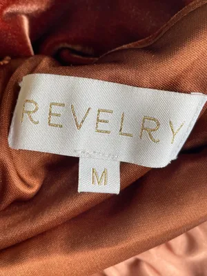 Revelry Micah Convertible Velvet Dress in Terracotta thumbnail 5