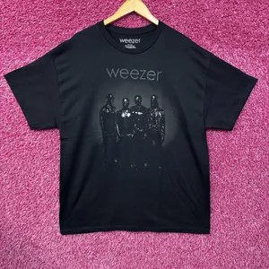 Weezer The black Album Cover graphic T-Shirt XL thumbnail 1