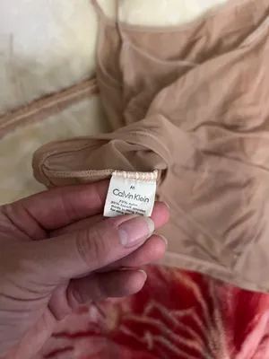 Calvin Klein MD Nude Nylon Seamless Spaghetti Strap Tank Top thumbnail 3
