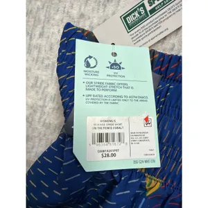 DSG Womens Stride High-Rise Running Shorts Blue Geometric‎ DAW14201PRT Small NWT thumbnail 6