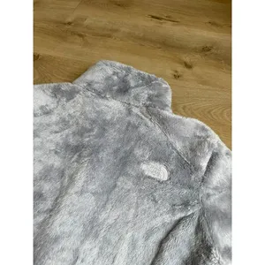 EUC The North Face Women's Luxe Osito Jacket Gray soft casual size M thumbnail 11