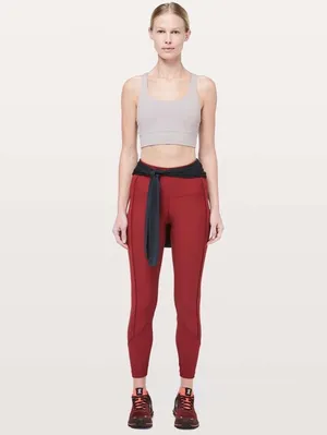 Lululemon Daily Lineup 7/8 Tight *25" Dark Sport Red 6 thumbnail 8
