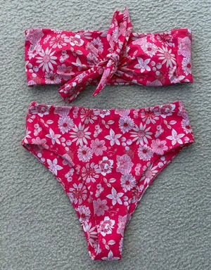 Women’s Pink Bikini Set Size M thumbnail 1