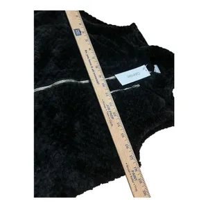 Women's Calvin Klein Quilted Faux Fur Vest, Black, Size S‎ thumbnail 4