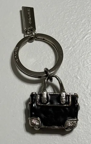 Coach Rare Vintage Collectors Find 3D Gallery Black Tote Keychain thumbnail 1