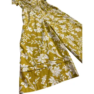 Anthropologie Somerset Wide Leg Jumpsuit in Chartreuse Pockets Size‎ Medium thumbnail 5