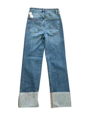Anthropologie Pilcro Women’s Scotty High Rise Cuffed Straight Leg Jeans 26 Tall thumbnail 7