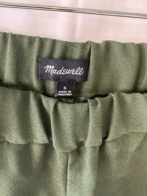 Madewell Women's Scalloped Hem Flat Front Shorts Solid Free Pull-On  Size S thumbnail 6