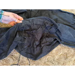 Mercy House Noa Montreal Gorpcore Lace-Up Cargo Pants Faded Black Charcoal thumbnail 5