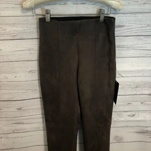 NWT Zara Suede Brown Skinny Pant thumbnail 3