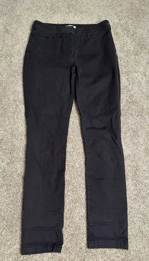 Hobbs London Brown Gray Slim Pant Casual Stretch Trousers Size US 4 UK‎ 8 thumbnail 1