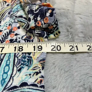 Chico's Multicolor Paisley Short Sleeve Top thumbnail 4