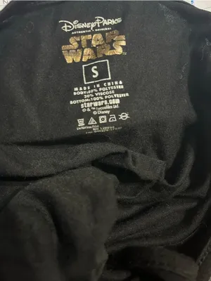 DISNEY Star Wars black tank top tee shirt sleeveless women’s Small S Preowned thumbnail 2