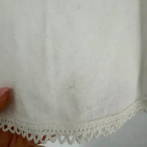 Tizzie Crochet Lace Blouse Women‎ Small White Bell Sleeve Boho Cottagecore Top thumbnail 8