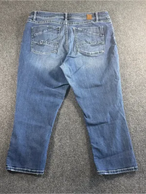 BKE Gabby Curvy Fit High Rise Cropped Denim Jeans Women's 36 thumbnail 2