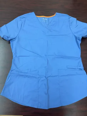 Scrubstar Cecil Blue Scrub Top Size Medium thumbnail 1