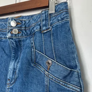10 Crosby Derek Lam Alexa Barrel Jeans Size 27 High Rise Cropped Blue thumbnail 3