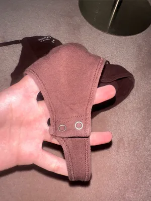 Abercrombie & Fitch Soft A&F Collection Chocolate Brown Spaghetti Strap Bodysuit thumbnail 4
