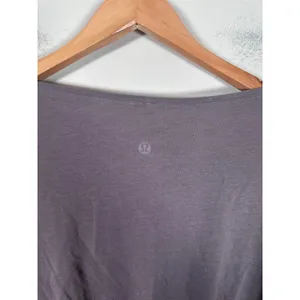 Lululemon Back In Action Long Sleeve Shirt Womens L dusty Lavender Athleisure thumbnail 6