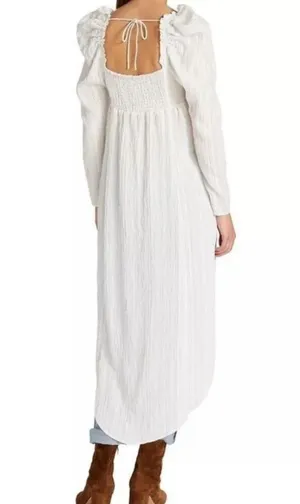 NWT FREE PEOPLE ButtonDown LUNA Maxi Top Size XS thumbnail 10
