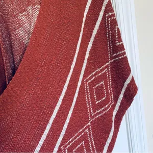 Women's Unique Boho Tribal Aztec Poncho Shawl Cardigan thumbnail 3