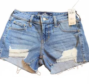 Hollister Women's Distressed Denim Shorts Size 23 thumbnail 1
